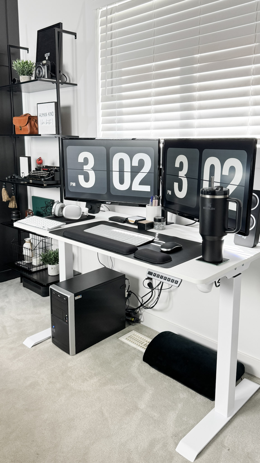 AnthroDesk standing desk setup